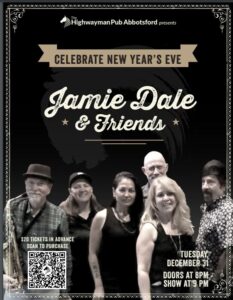 Jamie Dale Band @ the Highwayman Pub Abbotsford, New Year's 2024-5